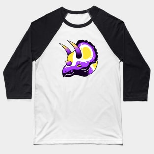 Pride Dinosaurs: Nonbinary Baseball T-Shirt